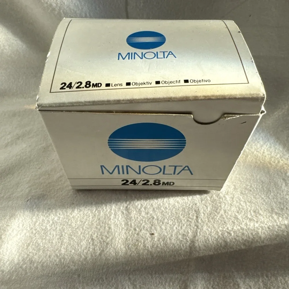 Minolta MD 24mm f/2.8 MD Lens From JAPAN Vintage New In‎ Box Never Used Caps